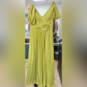 V-Neck Chiffon Maxi Dress